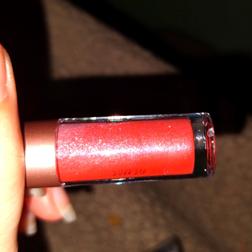 Orangish-red lipgloss